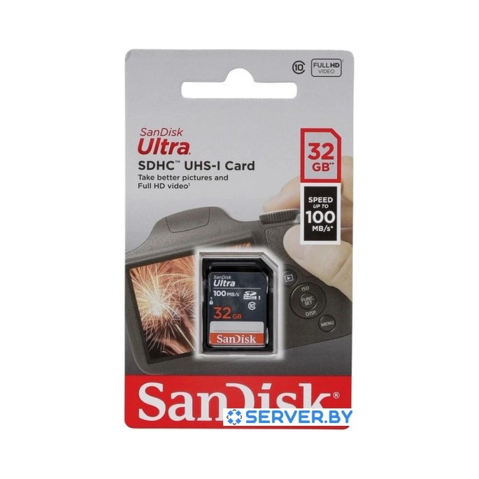 Карта памяти SanDisk Ultra SDHC SDSDUNR-032G-GN3IN 32GB. Фото3