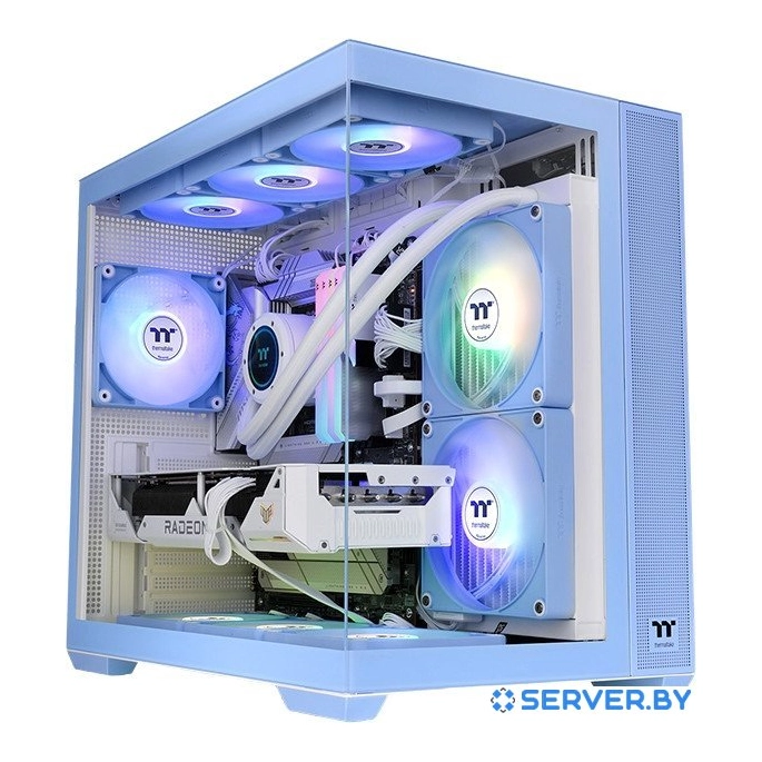 Корпус Thermaltake View 380 TG ARGB Hydrangea Blue CA-1Z2-00MFWN-00. Фото1