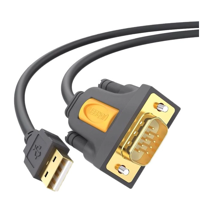 Кабель Ugreen CR104 20222 USB-А 2.0 - DB9 RS-232 (2 м). Фото1