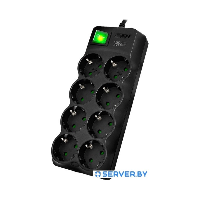 Сетевой фильтр SVEN SF-08E-16 (1.8 м). Фото 1