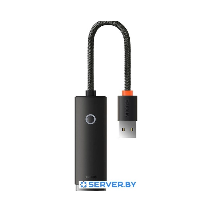 USB-хаб Baseus Lite Series 4-Port USB-A WKQX030001 (0.25 м, черный). Фото1