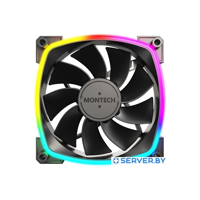Вентилятор для корпуса Montech RX120 PWM (черный). Фото 1