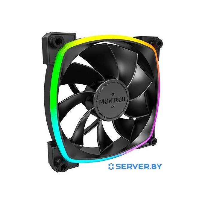 Вентилятор для корпуса Montech RX120 PWM (черный). Фото 2