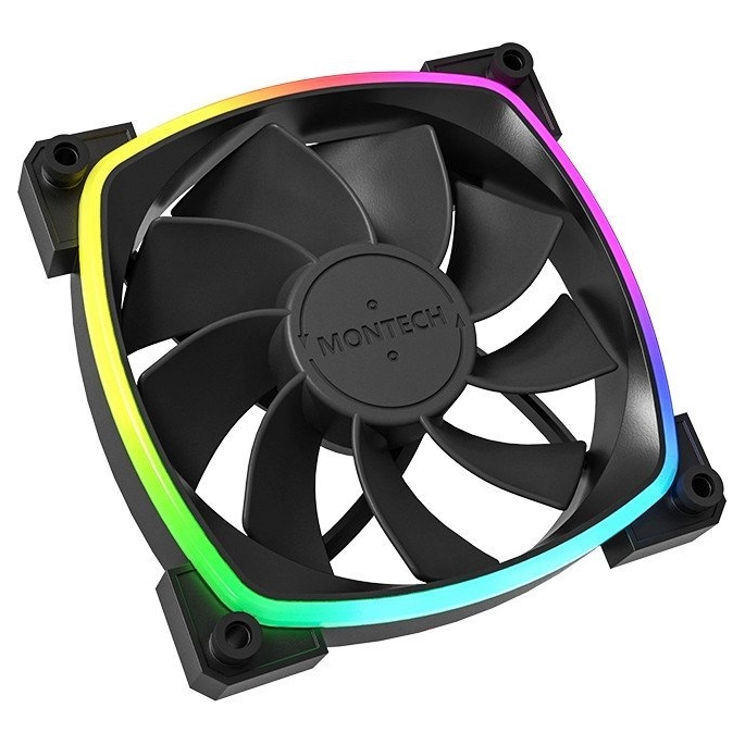 Вентилятор для корпуса Montech RX120 PWM (черный). Фото 4