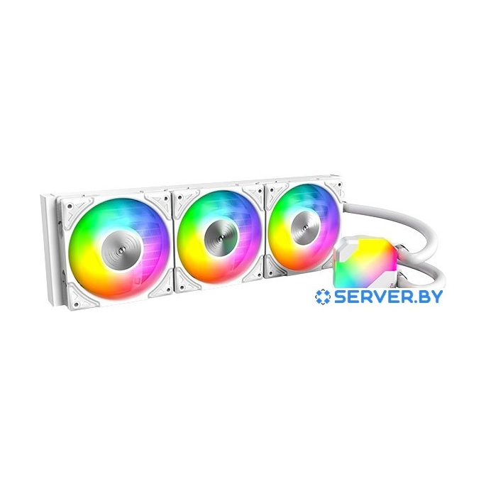 Жидкостное охлаждение для процессора Montech HyperFlow ARGB 360 (белый). Фото 1