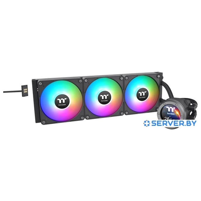 Жидкостное охлаждение для процессора Thermaltake TH420 V2 Ultra EX ARGB CL-W417-PL14SW-A. Фото 1