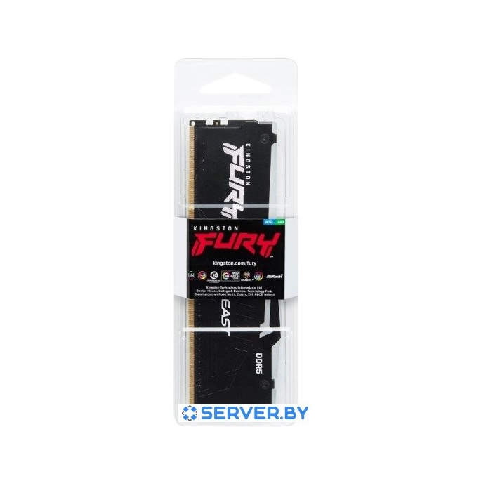 Оперативная память Kingston FURY Beast RGB 4x32ГБ DDR5 5200 МГц KF552C40BBAK4-128. Фото3