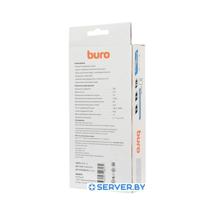 Сетевой фильтр Buro 800SH-3-B. Фото 5