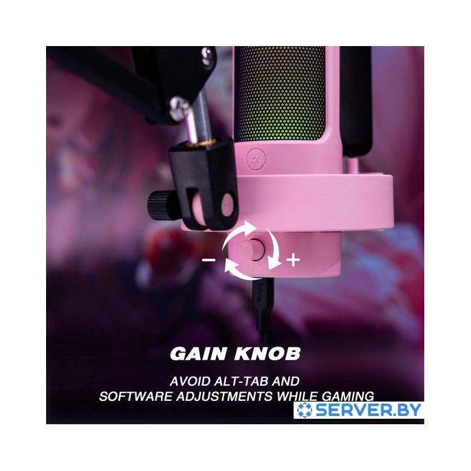 Проводной микрофон FIFINE A8T (розовый). Фото 4