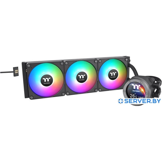 Жидкостное охлаждение для процессора Thermaltake TH360 V2 Ultra EX ARGB CL-W415-PL12SW-A. Фото 1