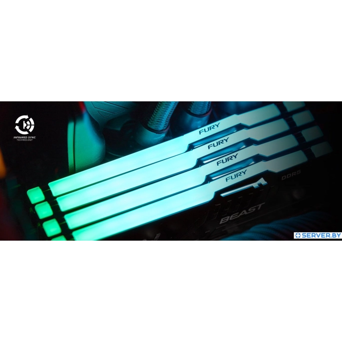 Оперативная память Kingston FURY Beast RGB 2x16ГБ DDR5 6000 МГц KF560C30BBEAK2-32. Фото 5