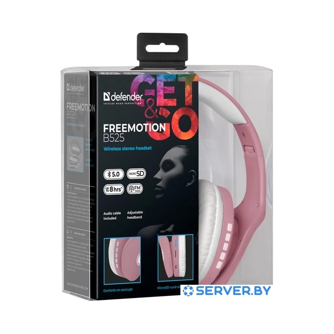 Наушники Defender FreeMotion B525 (розовый/белый). Фото5