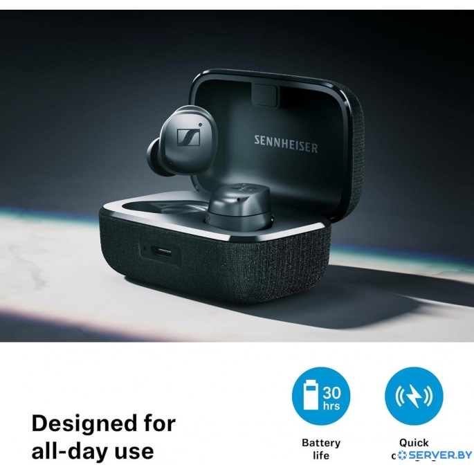 Наушники Sennheiser Momentum True Wireless 4 (белый/серебристый). Фото 5