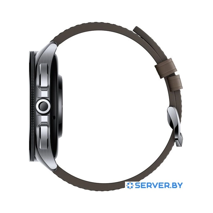 Умные часы Xiaomi Watch 2 Pro LTE (серебристый, с коричневым кожаным ремешком, международная версия). Фото5