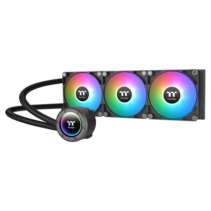Жидкостное охлаждение для процессора Thermaltake TH420 V2 ARGB CL-W376-PL14SW-A. Фото 1