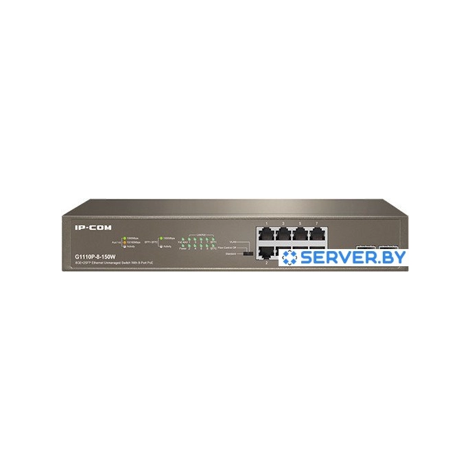 Неуправляемый коммутатор IP-COM G1110P-8-150W. Фото1