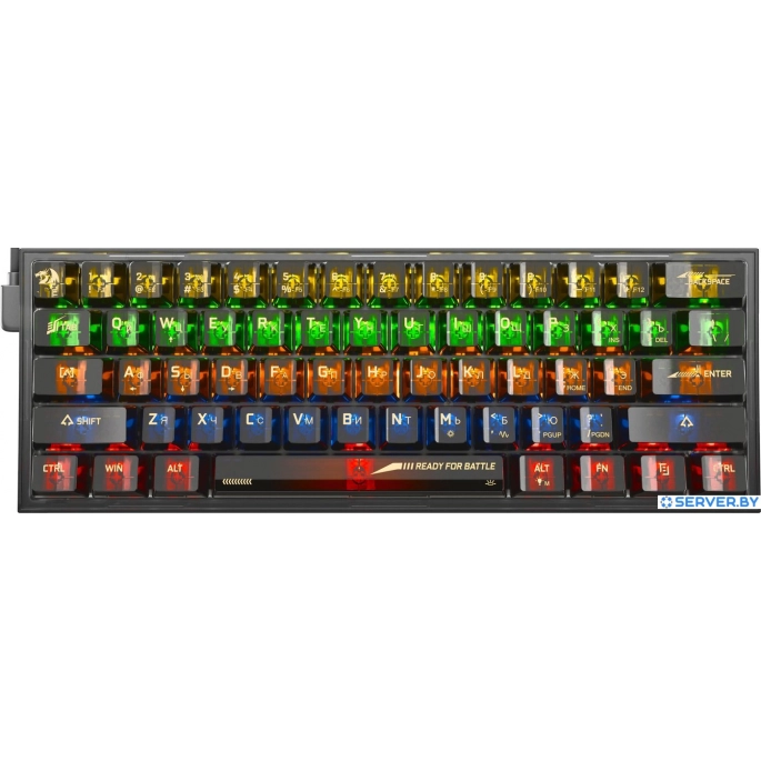 Клавиатура Redragon Fizz (прозрачный/черный). Фото 1