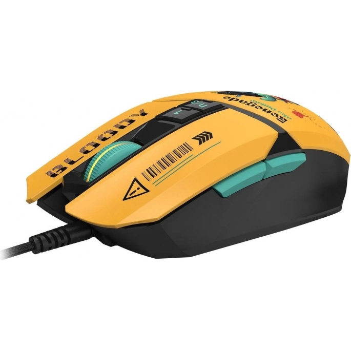 Игровая мышь A4Tech Bloody W63 Max Renegade (желтый). Фото 3