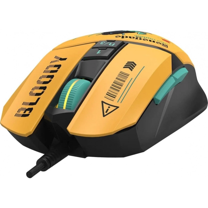 Игровая мышь A4Tech Bloody W63 Max Renegade (желтый). Фото 4