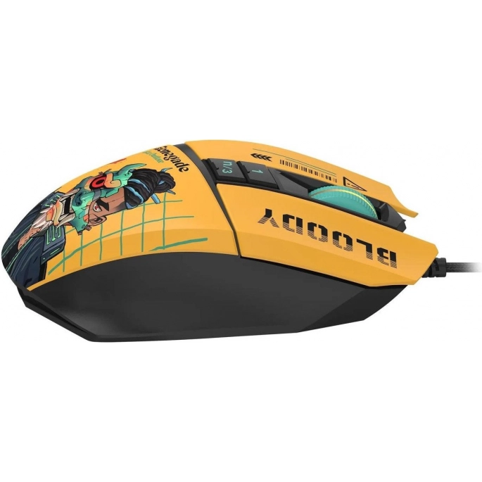 Игровая мышь A4Tech Bloody W63 Max Renegade (желтый). Фото 5