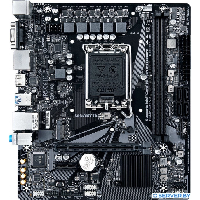 Материнская плата Gigabyte H610M S2H V2 (rev. 1.0). Фото 1