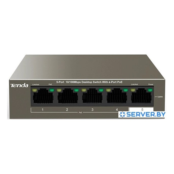 Неуправляемый коммутатор Tenda TEF1105P-4-63W. Фото 1
