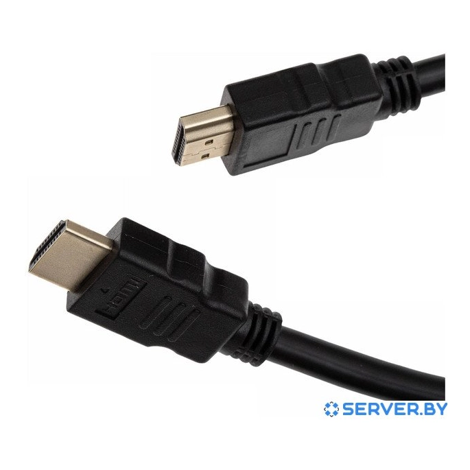 Кабель CACTUS HDMI - HDMI CS-HDMI.1.4-1 (1 м, черный). Фото 4