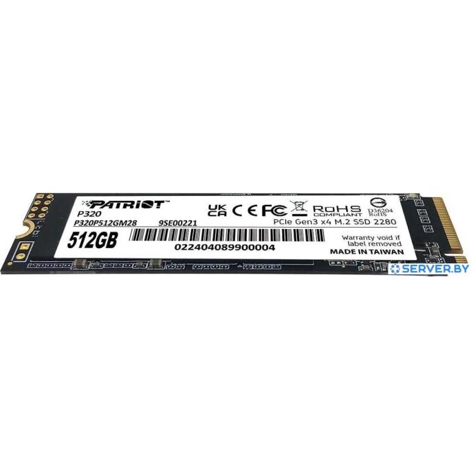 SSD Patriot P320 512GB P320P512GM28. Фото 4