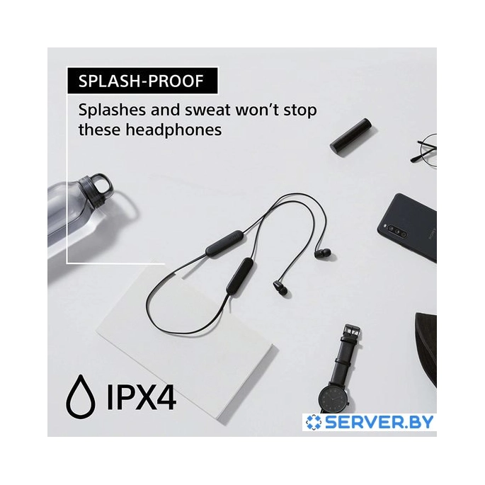 Наушники Sony WI-C100 (черный). Фото 4