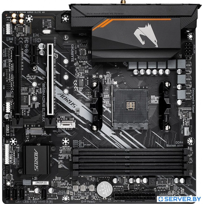 Материнская плата Gigabyte B550M Aorus Elite AX. Фото3