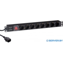 Блок розеток ExeGate ServerPro PDU-19H806 Al-8S-C14-3-SW