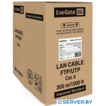 Кабель ExeGate UTP4-C6-CCA-S23-IN-PVC-GY-305 UTP