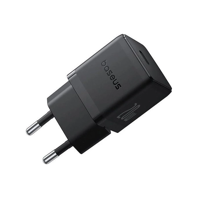 Сетевое зарядное Baseus Palm Fast Charger 1C 20W EU P10111602113-00 (черный). Фото 1
