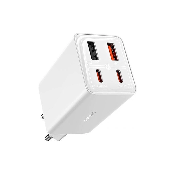Сетевое зарядное Baseus GaN6 Pro Fast Charger 2C + 2U 100W P10162705212-00 (белый). Фото 1