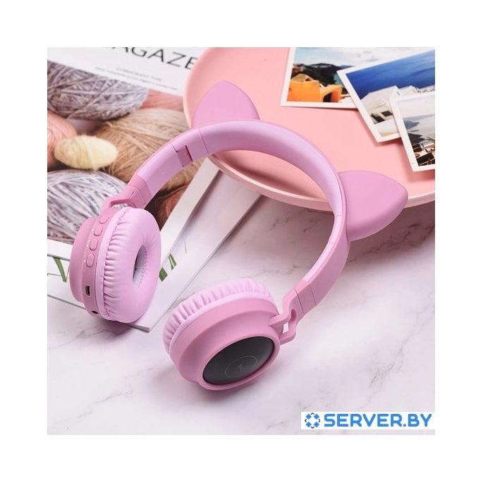 Наушники Hoco W27 (розовый). Фото 4