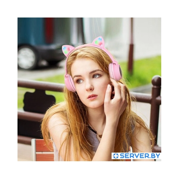 Наушники Hoco W27 (розовый). Фото 5