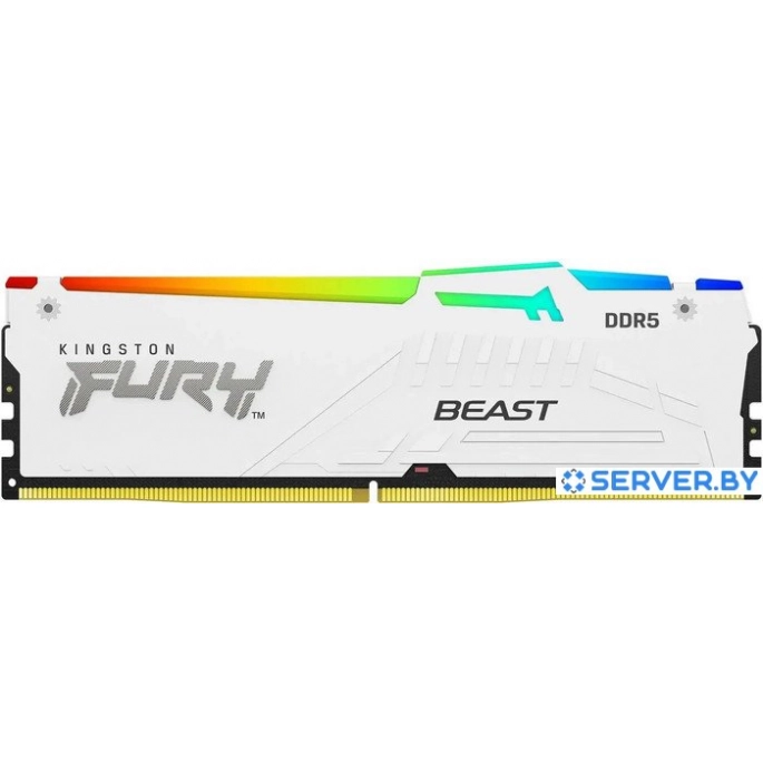 Оперативная память Kingston FURY Beast RGB 16ГБ DDR5 5200 МГц KF552C40BWA-16. Фото 1