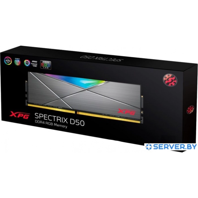 Оперативная память ADATA XPG Spectrix D50 RGB 16ГБ DDR4 3600 МГц AX4U360016G18I-ST50. Фото 5
