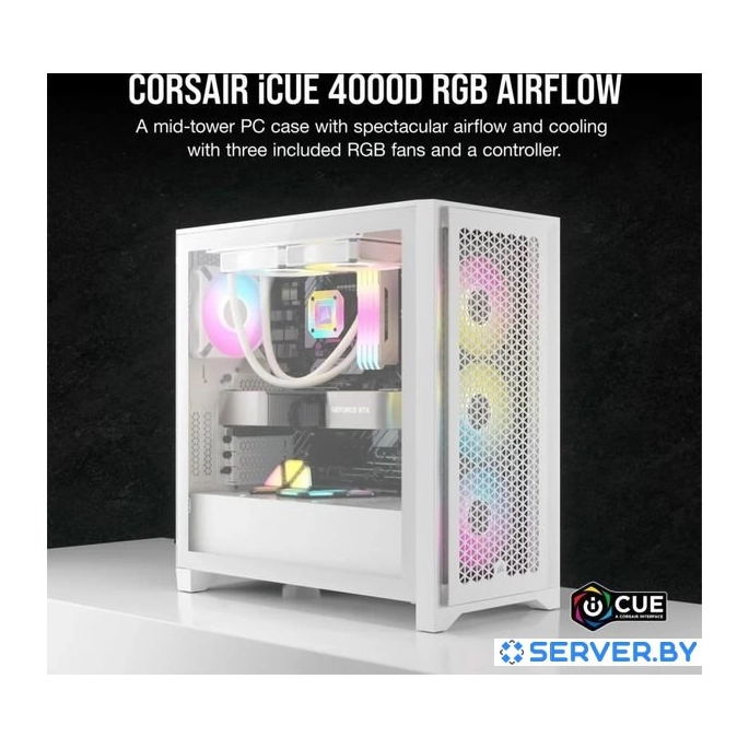 Корпус Corsair iCUE 4000D RGB Airflow CC-9011241-WW. Фото 2