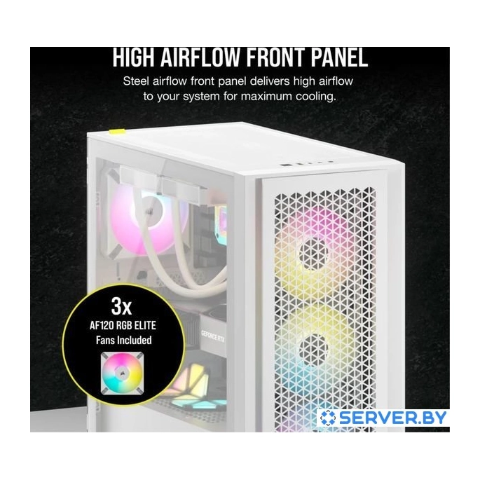 Корпус Corsair iCUE 4000D RGB Airflow CC-9011241-WW. Фото 3