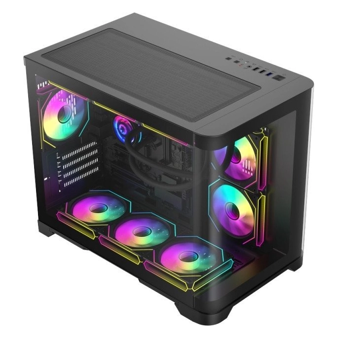 Корпус GameMax HYPE-M BK (черный). Фото 4