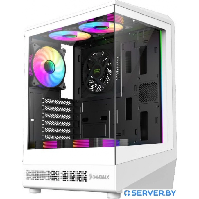Корпус GameMax Vista COC WH (белый). Фото 1