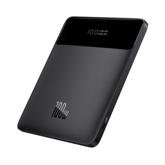 Внешний аккумулятор Baseus Blade High Power Digital Display Quick Charge Power Bank 100W 20000mAh. Фото 3