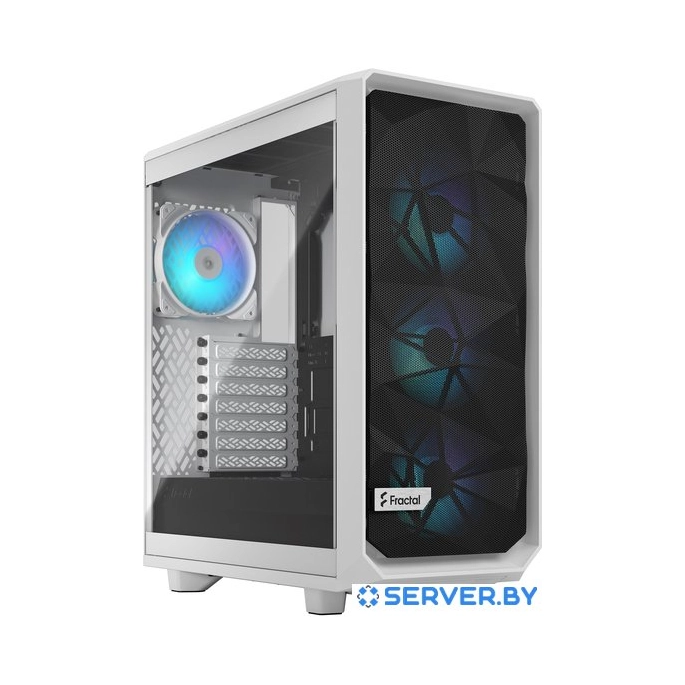 Корпус Fractal Design Meshify 2 Compact RGB White TG Clear Tint FD-C-MES2C-08. Фото 1