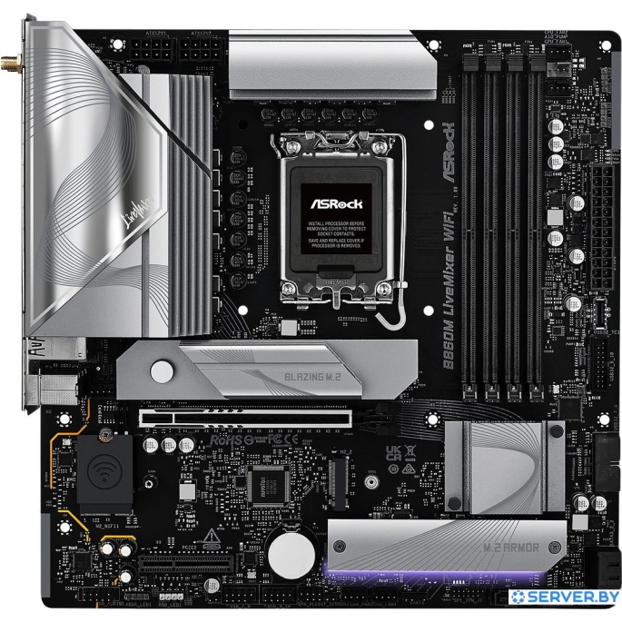 Материнская плата ASRock B860M LiveMixer WiFi. Фото 1