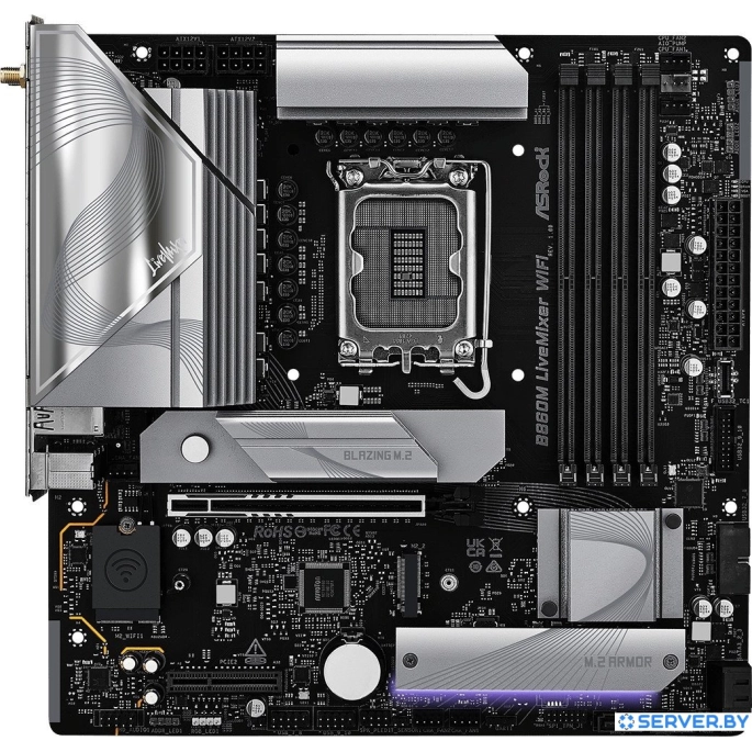 Материнская плата ASRock B860M LiveMixer WiFi. Фото 2