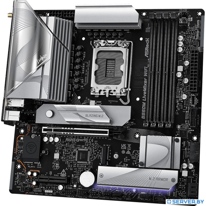 Материнская плата ASRock B860M LiveMixer WiFi. Фото 4