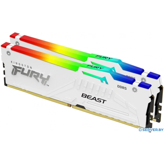 Оперативная память Kingston FURY Beast RGB 2x32ГБ DDR5 5600 МГц KF556C36BWEAK2-64. Фото 4