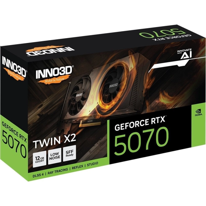 Видеокарта Inno3D GeForce RTX 5070 Twin X2 N50702-12D7-195064N. Фото3