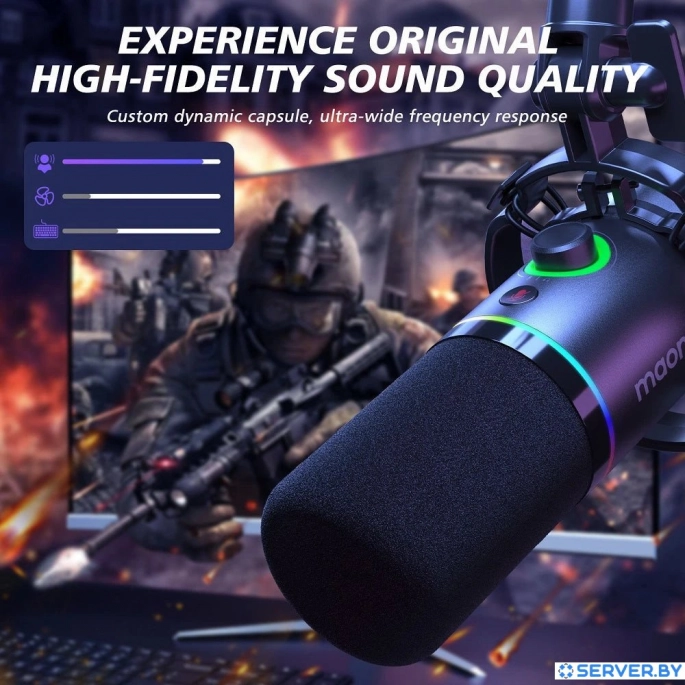 Проводной микрофон Maono PD200XS (белый). Фото 4